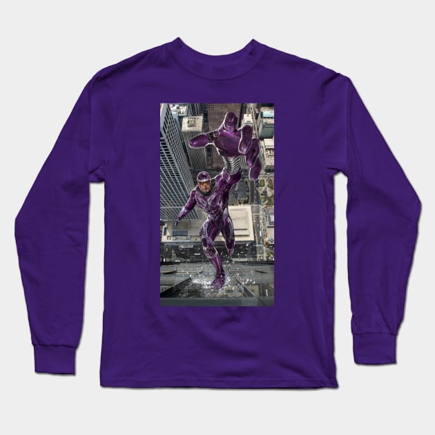 Machine Man Long Sleeve T-Shirt by uncannyknack